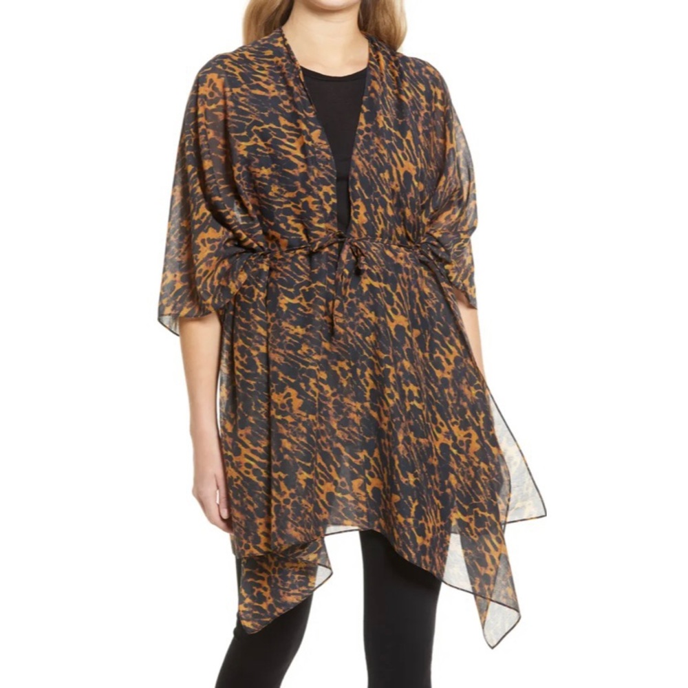 ALLSAINTS Ambient Cotton & Silk Ruana Wrap